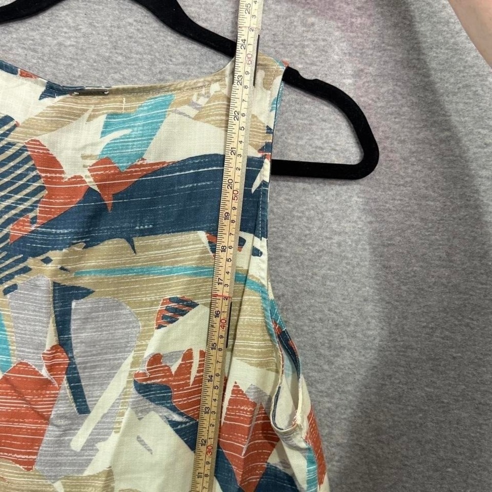 prAna McKenzie Tank Tropical Abstract Tie Front Top Sz M NWT Lyocell Vacation - Picture 5 of 7